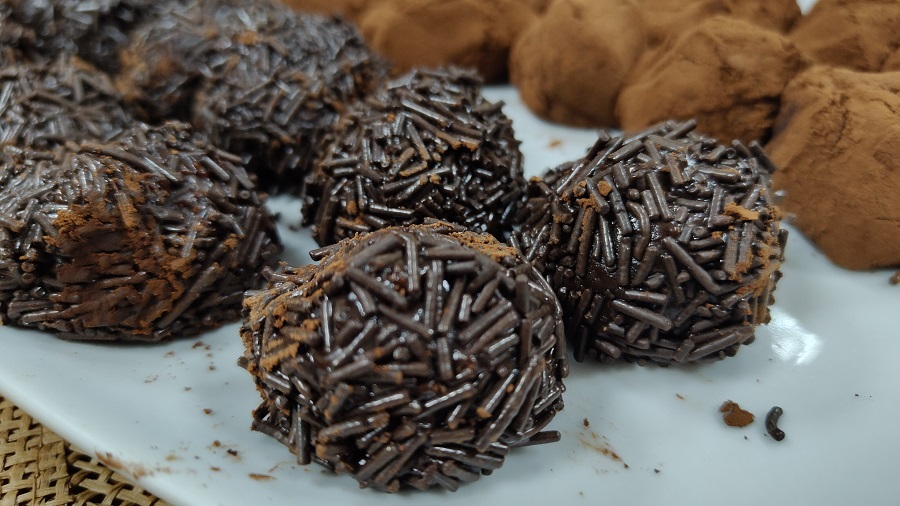 trufas de chocolate