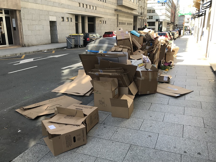 basura centro A Coruña